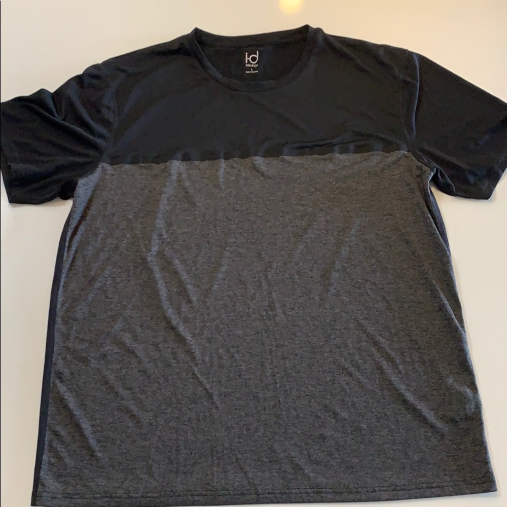 Ideology Black/Gray microfiber Tee Size Large
